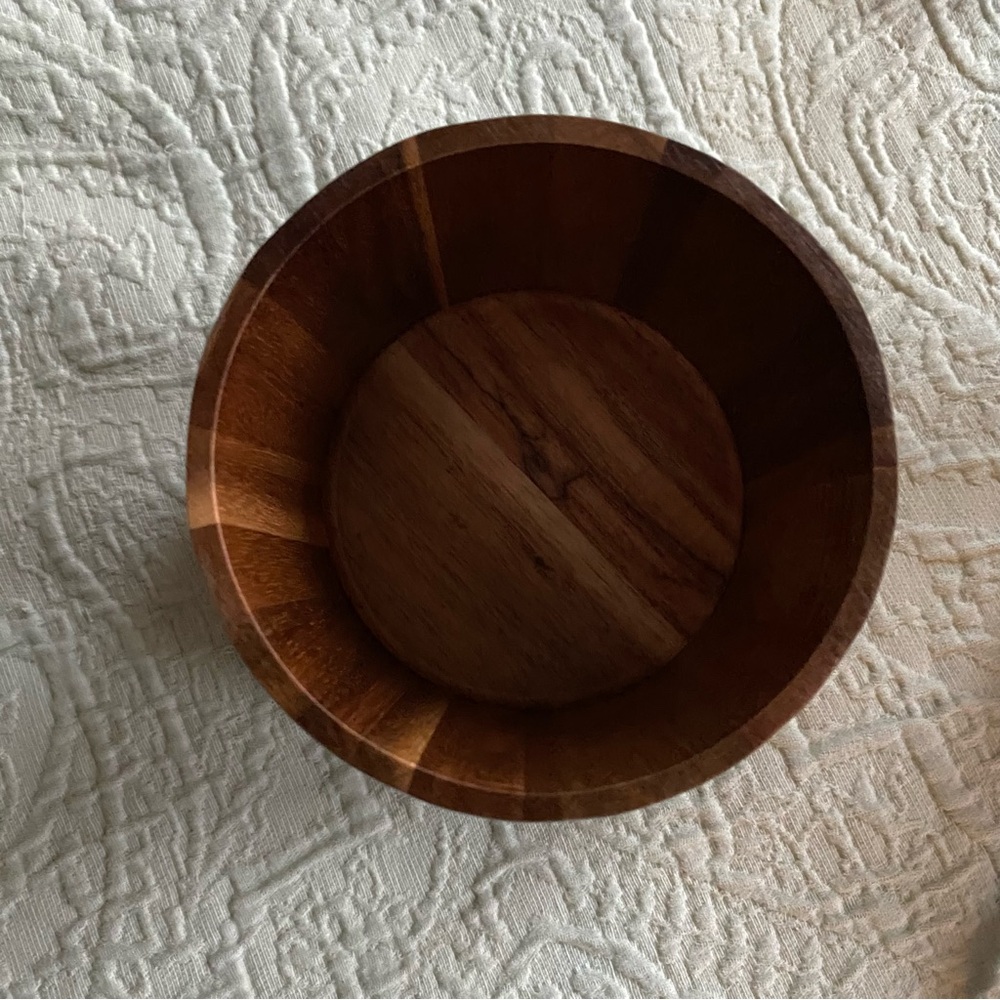 New RYZE Wood Mushrooom Coffee Container Acacia Wood Storage Container with Lid - Picture 4 of 9